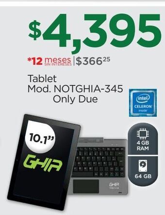 Chedraui Tablet ghia oferta