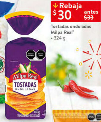 Tostadas onduladas milpa real 324g