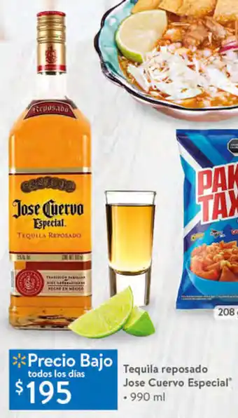 Walmart Tequila reposado jose cuervo especial 990ml oferta