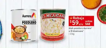 Maíz pozolero aurrera el mexicano 3kg