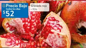 Walmart Granada roja kilo oferta