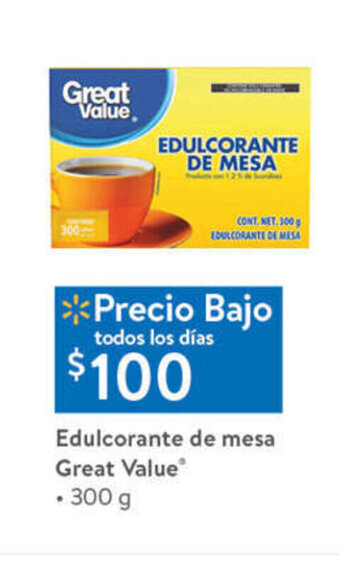 Edulcorante de mesa great value 300g