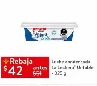 Leche condensada la lechera untable 325g