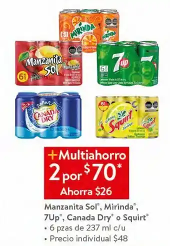 Refrescos manzanita sol, mirinda, 7up