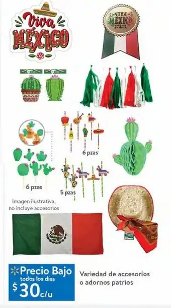 Walmart Adornos patrios oferta