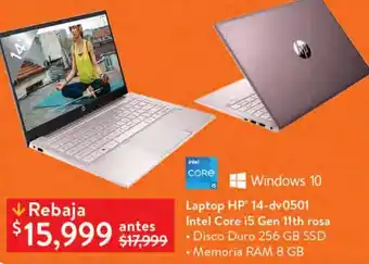 Walmart Laptop hp 14-dv0501 oferta