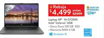 Walmart Laptop hp 14-cf2505 oferta