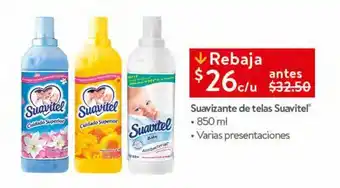 Walmart Suavizante de telas suavitel 850ml oferta