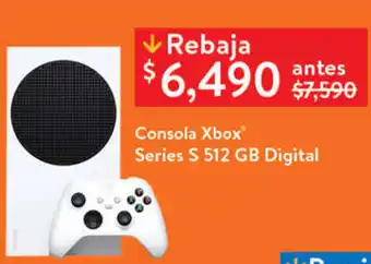 Walmart Consola xbox serie s 512 gb oferta