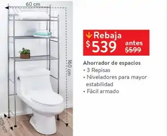 Walmart Ahorrador de espacios 3 repisas oferta