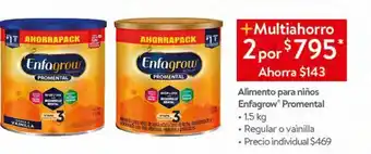Walmart Alimento para niños enfagrow promental 1,5kg oferta