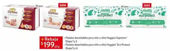 Walmart Pañales huggies supreme et 1 y 2 oferta