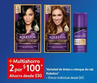 Walmart Tintes o retoque de raiz koleston oferta