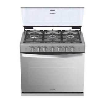 Estufa empotrable whirlpool 6 quemadores wer3000d