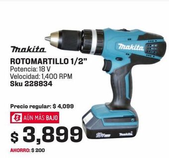 Sodimac Homecenter Rotomartillo 1/2" oferta