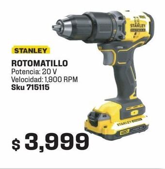 Sodimac Homecenter Rotomatillo v20 ion litio sin carbones stanley fatmax oferta