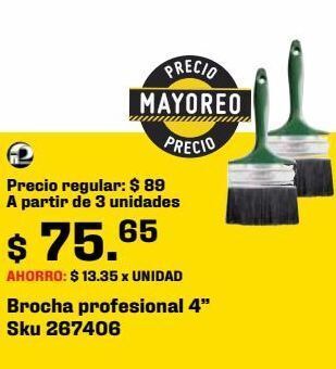 Sodimac Homecenter Brocha profesional 4" oferta