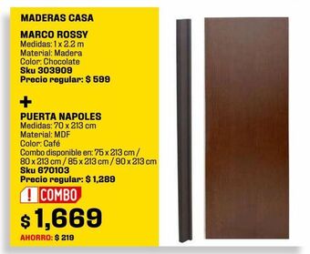 Sodimac Homecenter Puerta nápoles oferta