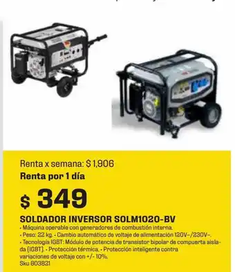Sodimac Homecenter Soldador inversor solm1020-bv oferta