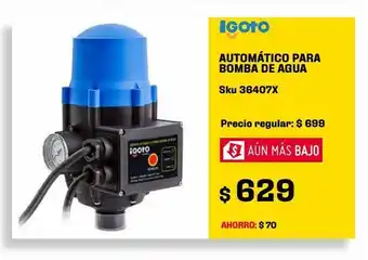 Automático para bomba de agua