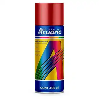 Pintura acrilica aerosol rojo bermellon 400ml acuario