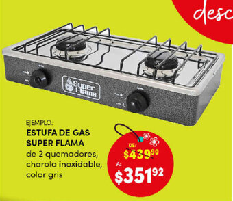 DelSol Estufa de gas super flama oferta
