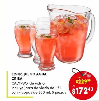DelSol Juego de agua crisa oferta