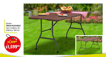 DelSol Mesa plegable 180cm oferta