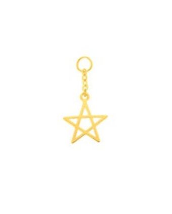 Joyerías Bizzarro Charm colgante diseño de estrella en oro oferta