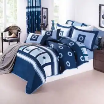Edredón lavable con fundas terranova azul