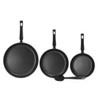 Almacenes Anfora Juego de sartenes de aluminio 20/24/30 cm con utensilio 320667 cinsa oferta