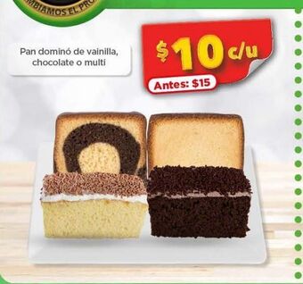 Bodega Aurrerá Pan dominó de vainilla chocolate o multi oferta