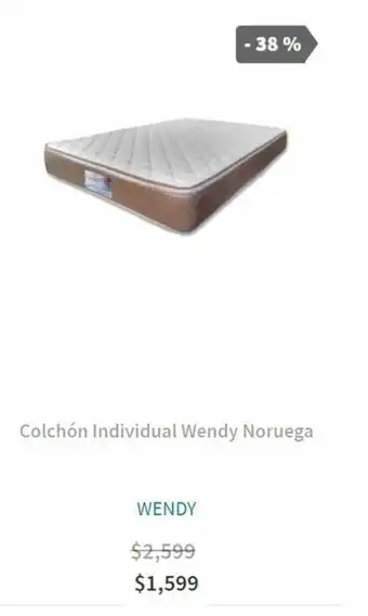 Elektra Colchón Individual Wendy Noruega oferta