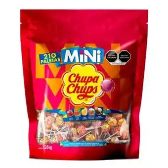 Paleta chupa chups mini con 210 pzas