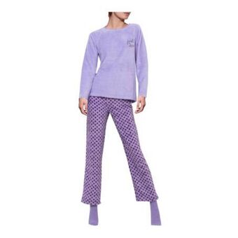 Pijama para dama capelli talla m lila 3 pzas