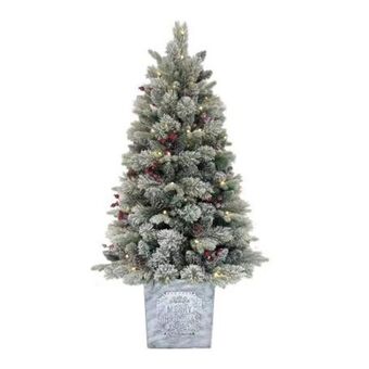 Árbol de navidad artificial member's mark en canasta nevado