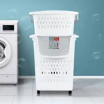 Waldos Cestos para lavandería alto y mediano, 2 piezas oferta