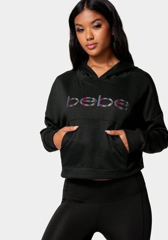 Bebe Bebe logo studded hoodie oferta