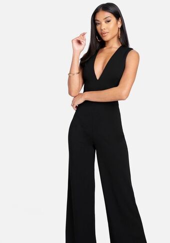 Bebe Cross back wide leg jumpsuit oferta