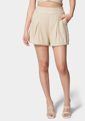 Bebe Metallic linen short oferta