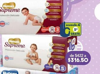 Farmacia San Pablo Huggies supreme pañales unisex etapa 6 36 piezas oferta