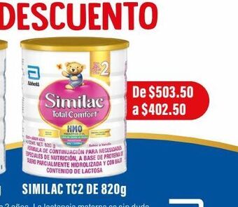Farmacia San Pablo Similac total comfort etapa 2 fórmula infantil para niños de 1 a 3 años con hmo 820 g oferta