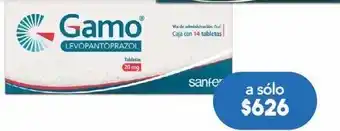 Farmacia San Pablo Gamo 14 tableta caja levopantoprazol 20 mg oferta
