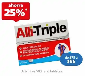 Farmacia San Pablo Alli triple 6 piezas tabletas oferta