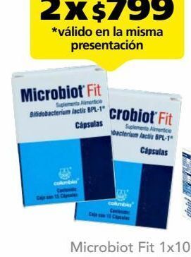 Farmacia San Pablo Microbiot fit suplemento alimenticio 15 cápsulas oferta