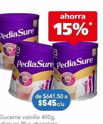 Farmacia San Pablo Pediasure alimentación especializada en polvo para niños de 1 a 10 años, chocolate 900 g oferta