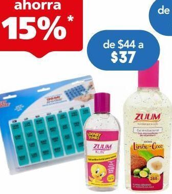 Farmacia San Pablo Zuum gel antibacterial aroma limón-coco 250 ml oferta