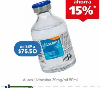 Farmacia San Pablo Lidocaína 2 mg aurax 50 ml oferta