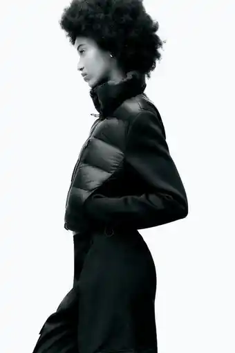 ZARA Cazadora acolchada combinada oferta