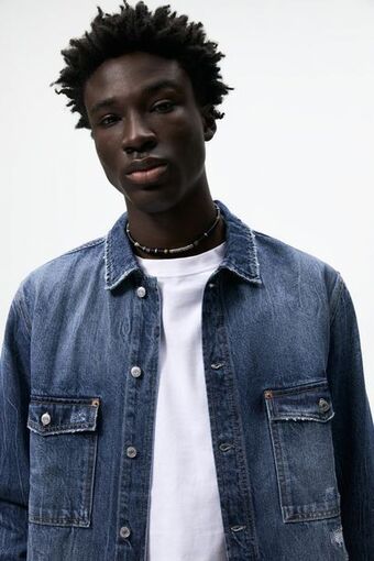 ZARA Sobrecamisa denim oferta